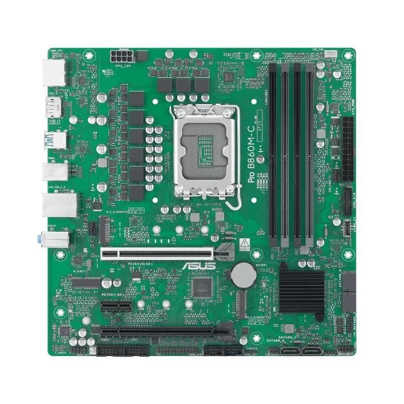 Asustek ASUS PRO B860M-C-CSM S1851/DDR5/2xDP-HDMI/2xM.2/24-7/µATX, aanzicht 1 van 1