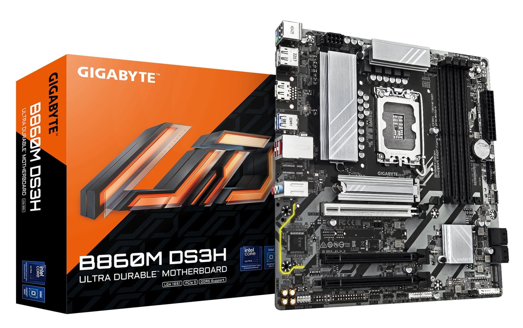 Gigabyte GIGA B860M DS3H S1851/DDR5/µATX, aanzicht 1 van 1