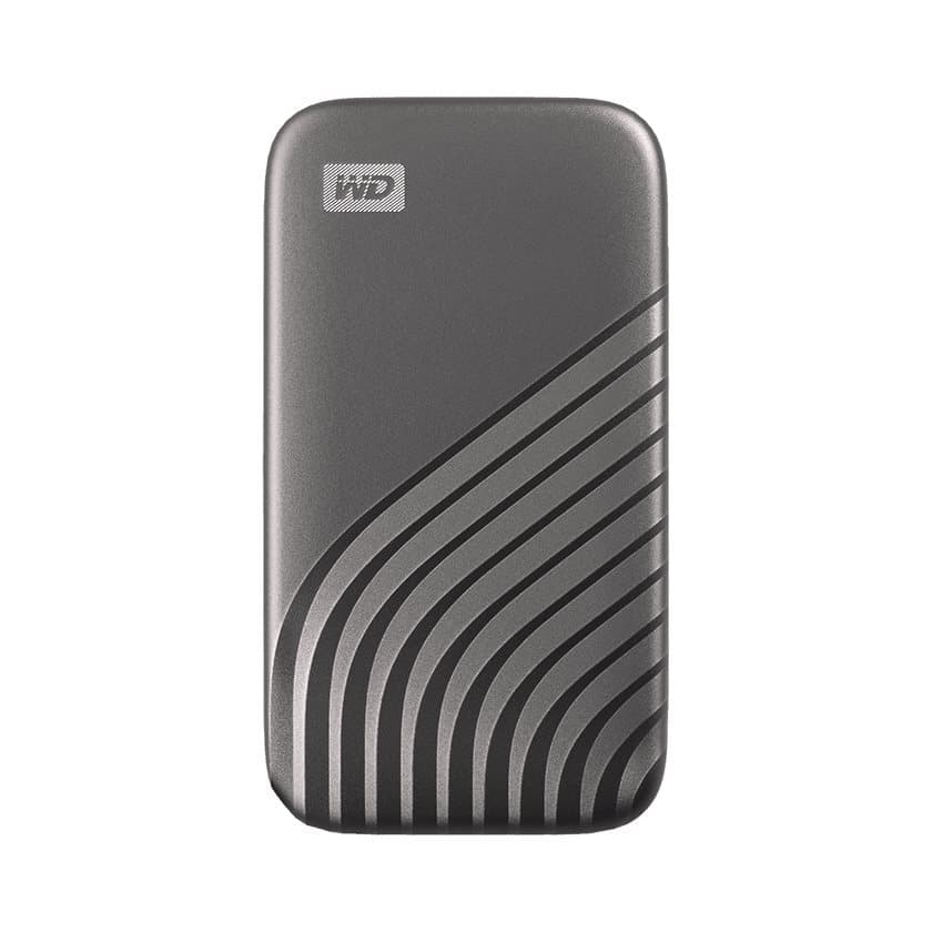 Western Digital WD SSDEX USB3.2 My Passport SSD 1TB Space Gray Supports USB 3.2 Gen 2, aanzicht 1 van 1