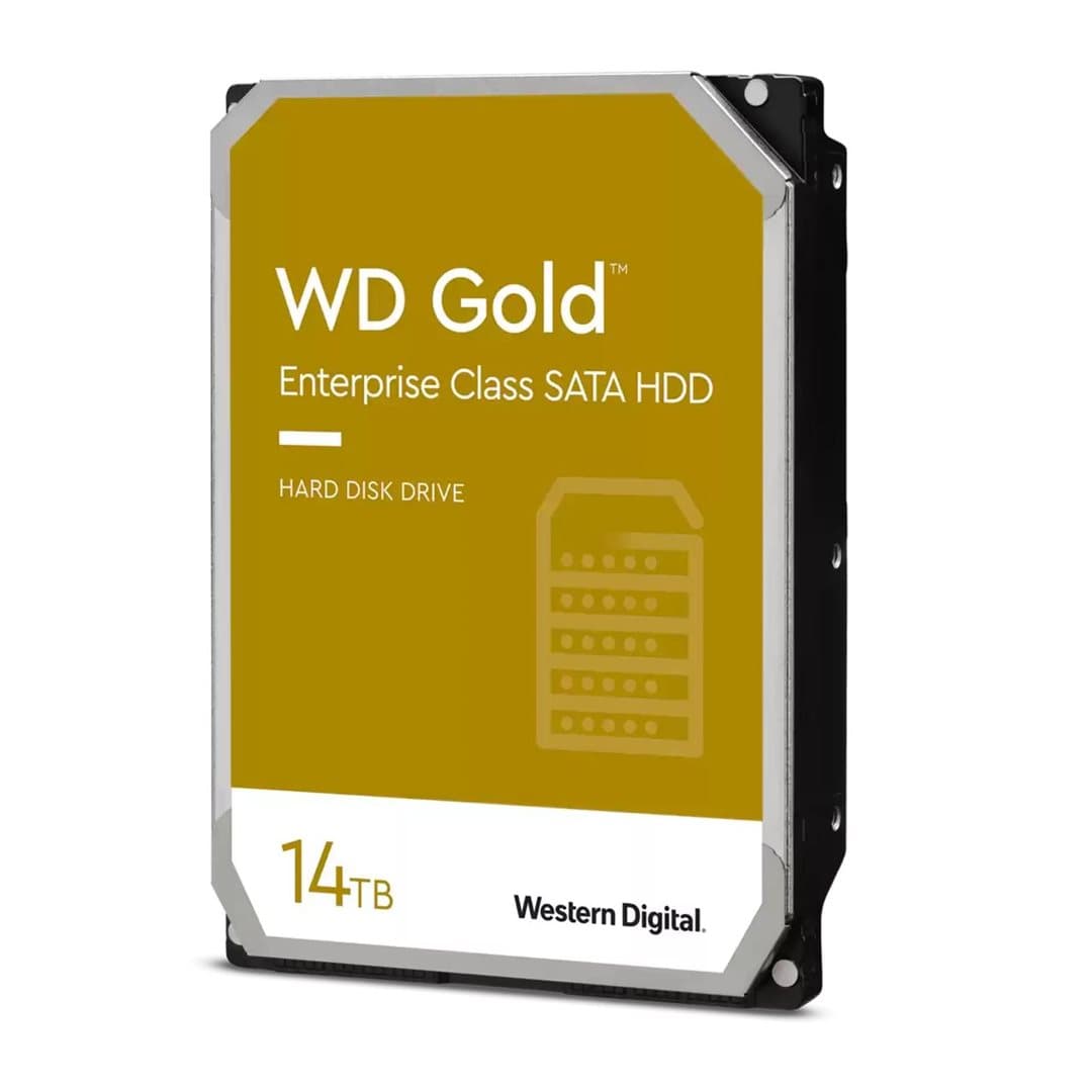 Western Digital WD HD3.5" SATA3-Raid 14TB WD142KRYZ / Gold (Di), aanzicht 1 van 1