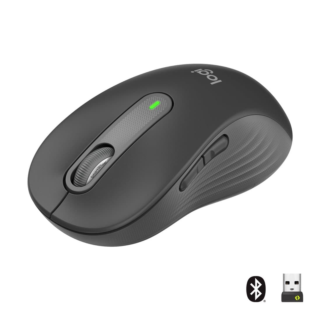 Logitech Mouse M650 SIGNATURE Large WL (RIGHT) BOLT graphite BT für große Hände (> 19,0 cm), Rechtshänder, aanzicht 1 van 1