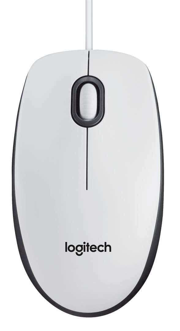 Logitech Mouse B100 Optical White