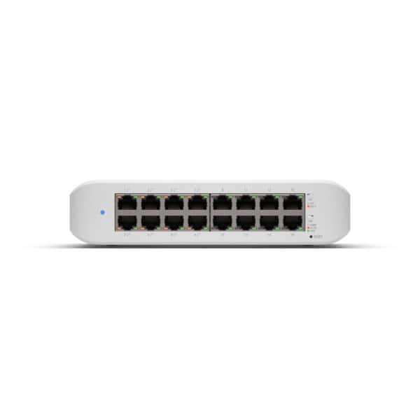 Ubiquiti Switch UniFi 16xRJ45 GBit Managed 8xPoE 45W Wall-Mountable, Fanless, internal PSU