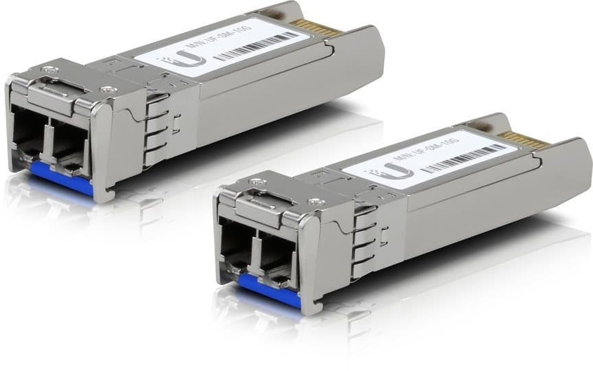SFP+ UACC-OM-SM-10G-D-2 Single-Mode Fiber LR LC-Duplex (2er-Pack) UF-SM-10G: SFP+, 10 Gbps, aanzicht 1 van 1