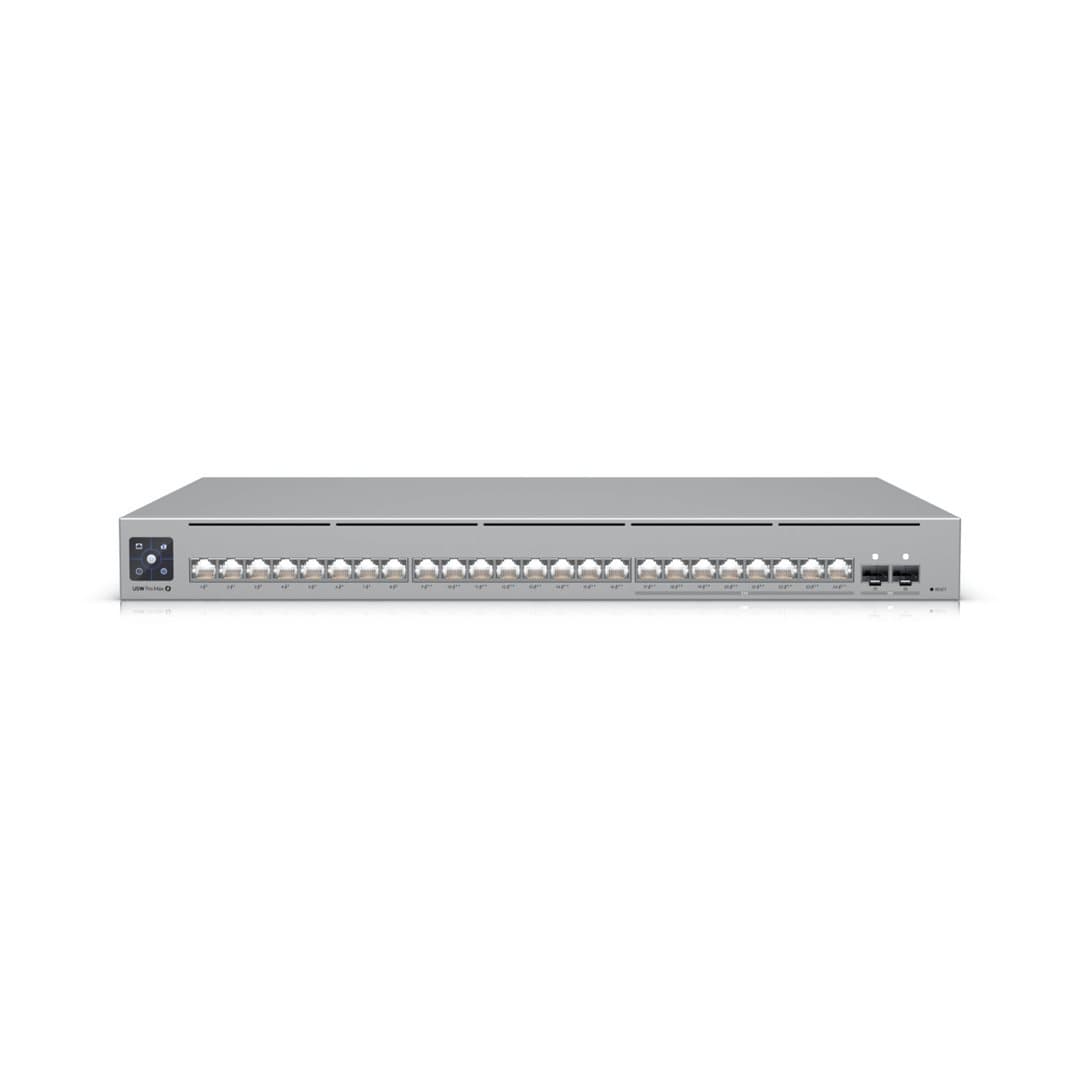 Switch UniFi 16xRJ45 GBit/8xRJ45 2.5G/2xSFP+ Managed PoE+ 400W Max 19" Rack-Mountable, 1,3" Touchscreen, aanzicht 1 van 1