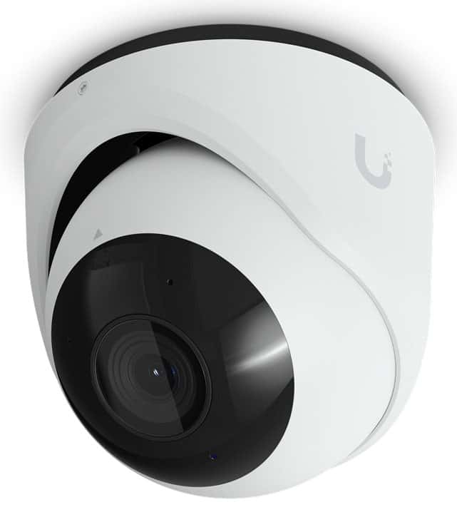 Ubiquiti Camera G6 Turret White 4K 30fps UVC-G6-TURRET-W 1/1.8" 8MP image sensor, Multi-TOPS AI Engine, and
