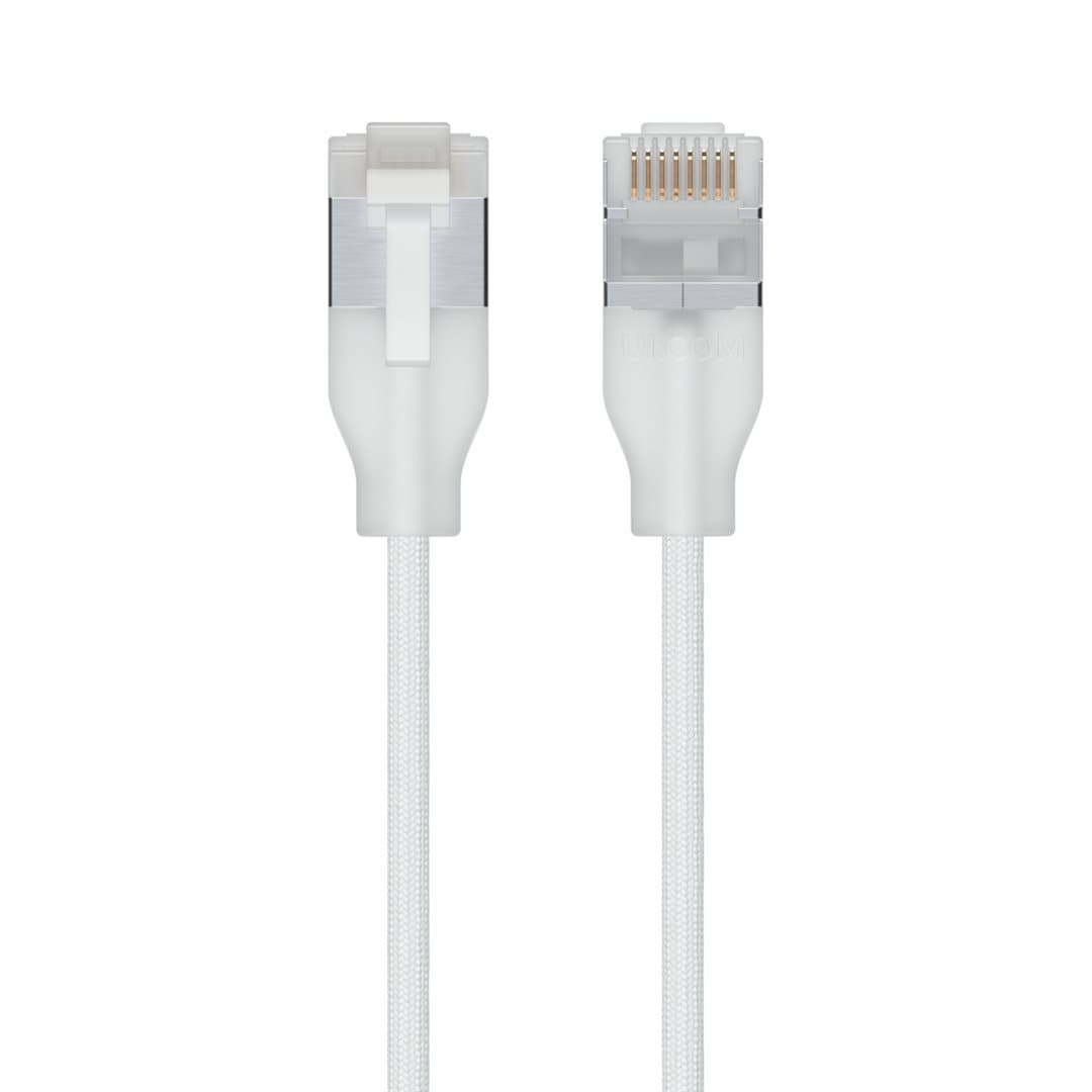 Patch-Kabel 0.3m CAT6A UACC-CABLE-PATCH-EL-C6A-0.3M-W 0.3m UniFi Etherlighting Patch Cable (max 10 GbE), aanzicht 1 van 1