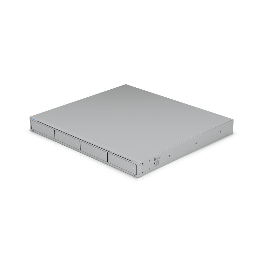 Ubiquiti UNAS-Pro-4 1xRJ45 GbE/2x10G SFP+ (4 HDD bays for 2.5"/3.5") 1U rack-mount NAS with (4) 2.5/3.5" drive bays