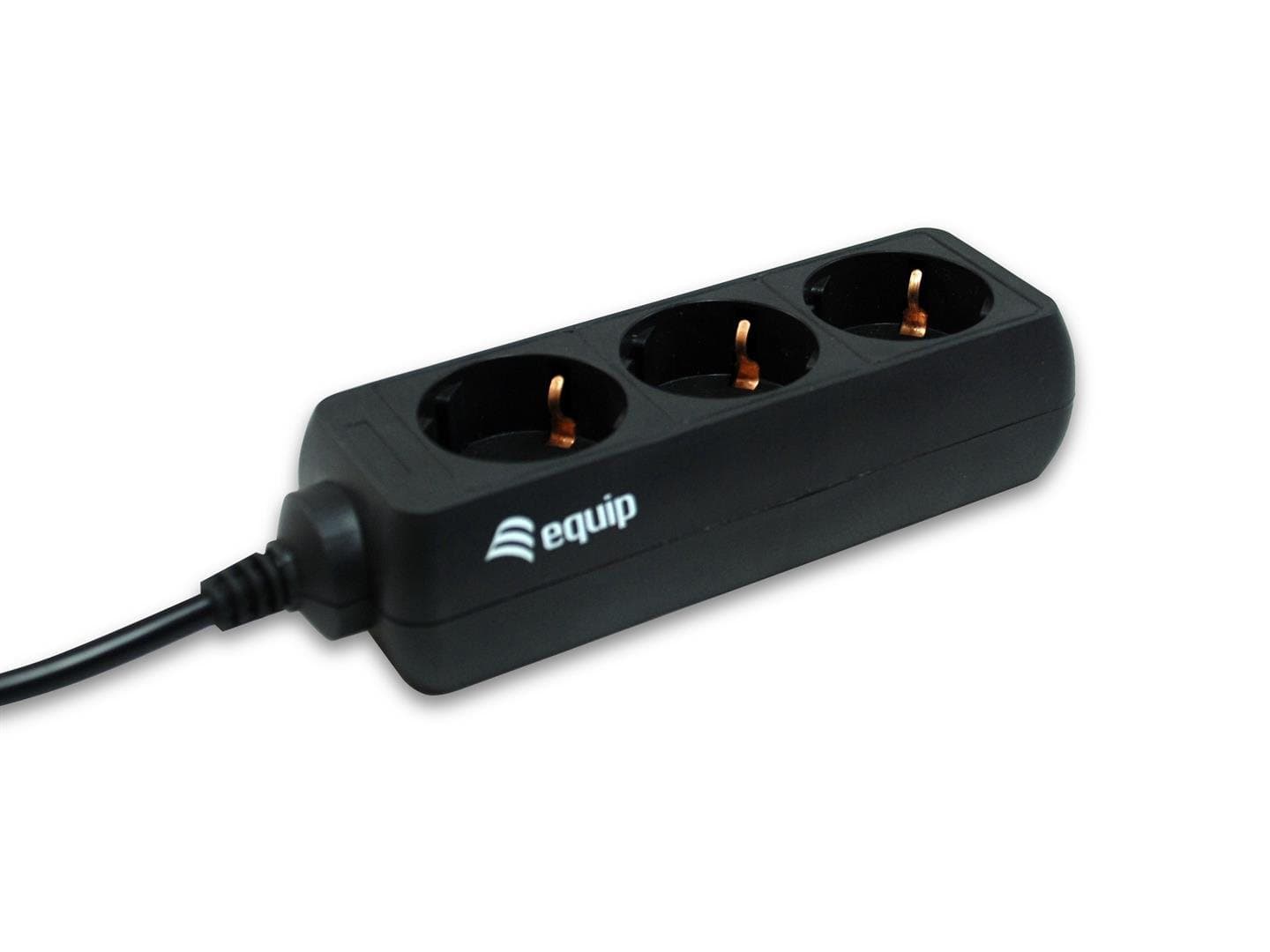 Equip Steckdosenleiste 3-fach für USV black, aanzicht 1 van 1