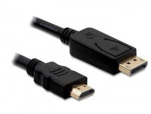Delock Kabel DisplayPort 1.1 (DP) ==> HDMI 2m St/St, aanzicht 1 van 1