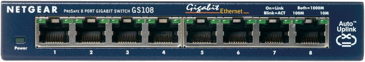Netgear 8Port Switch 10/100/1000 GS108GE, aanzicht 1 van 1