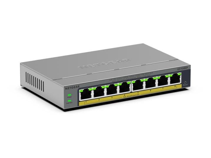 Netgear 8Port Switch 10/100/1000 GS108EP, aanzicht 1 van 1