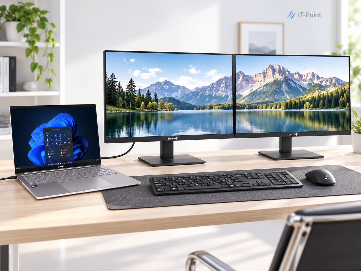 TERRA Complete Dual Monitor Werkplek