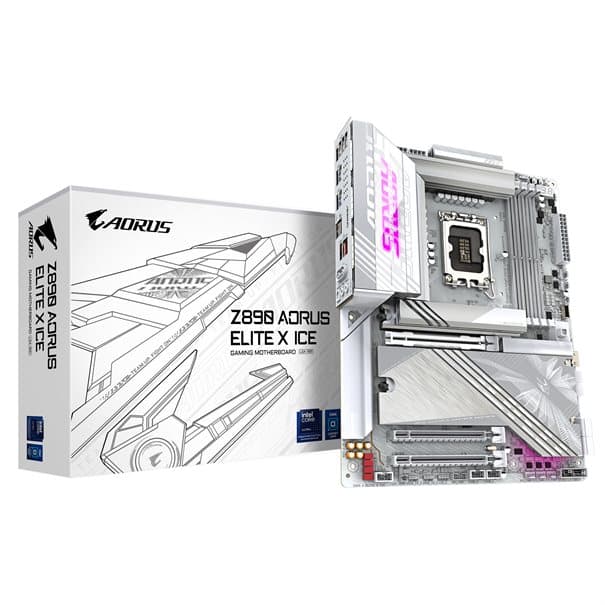GIGA Z890 AORUS ELITE X ICE S1851/DDR5/ATX, aanzicht 1 van 1