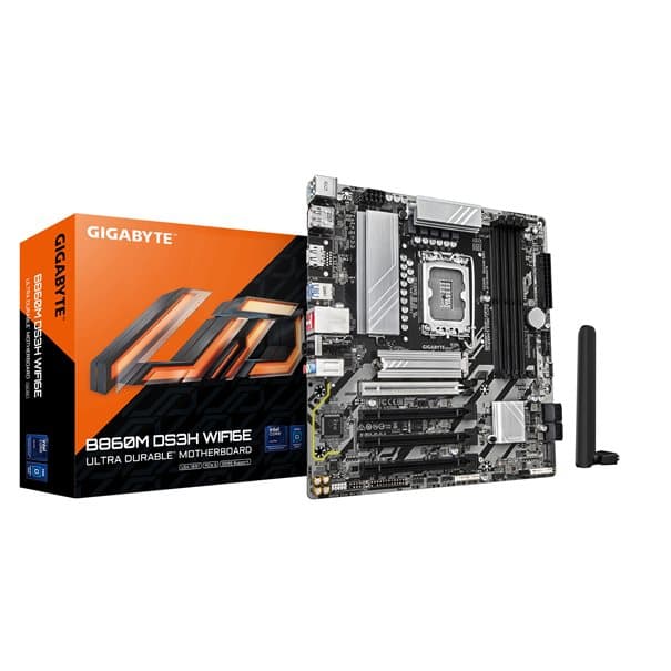 GIGA B860M DS3H WIFI6E S1851/DDR5/µATX, aanzicht 1 van 1
