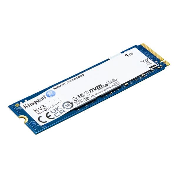Kingston NV3 NVMe SSD, 1 TB, M.2 PCIe, aanzicht 1 van 1