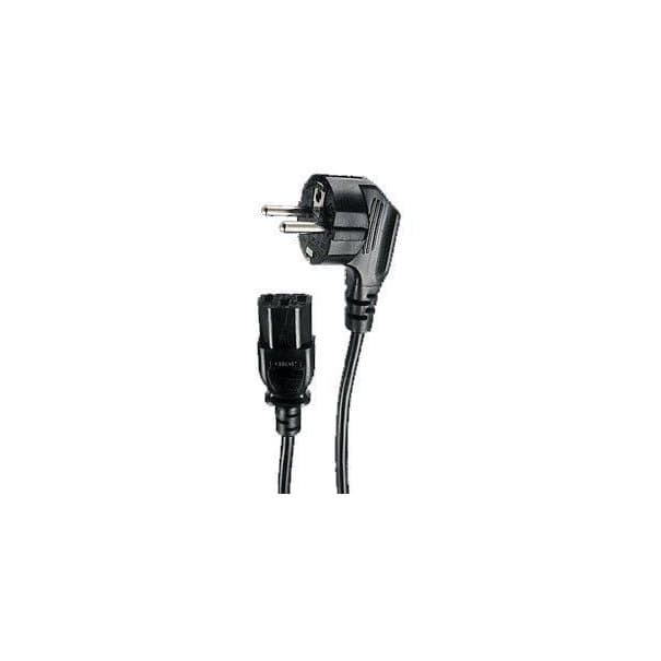 Kabel Netz/Kaltgerätestecker 1.8m black (Schuko), aanzicht 1 van 1
